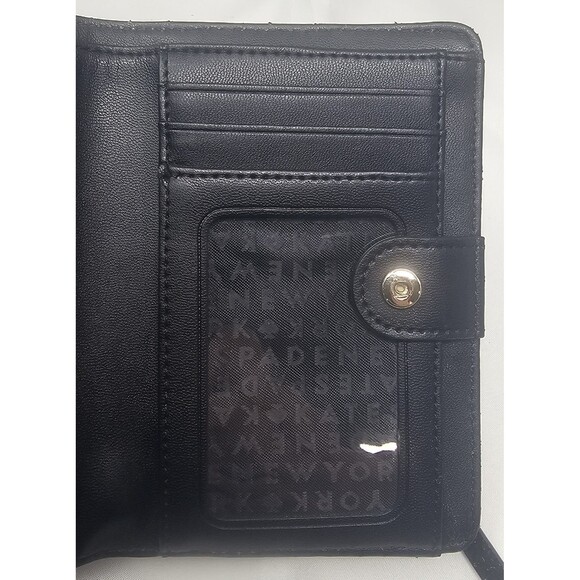 Kate Spade Grove Street Tellie Bifold Black Lesther Wallet 5x3.5" - Picture 9 of 16